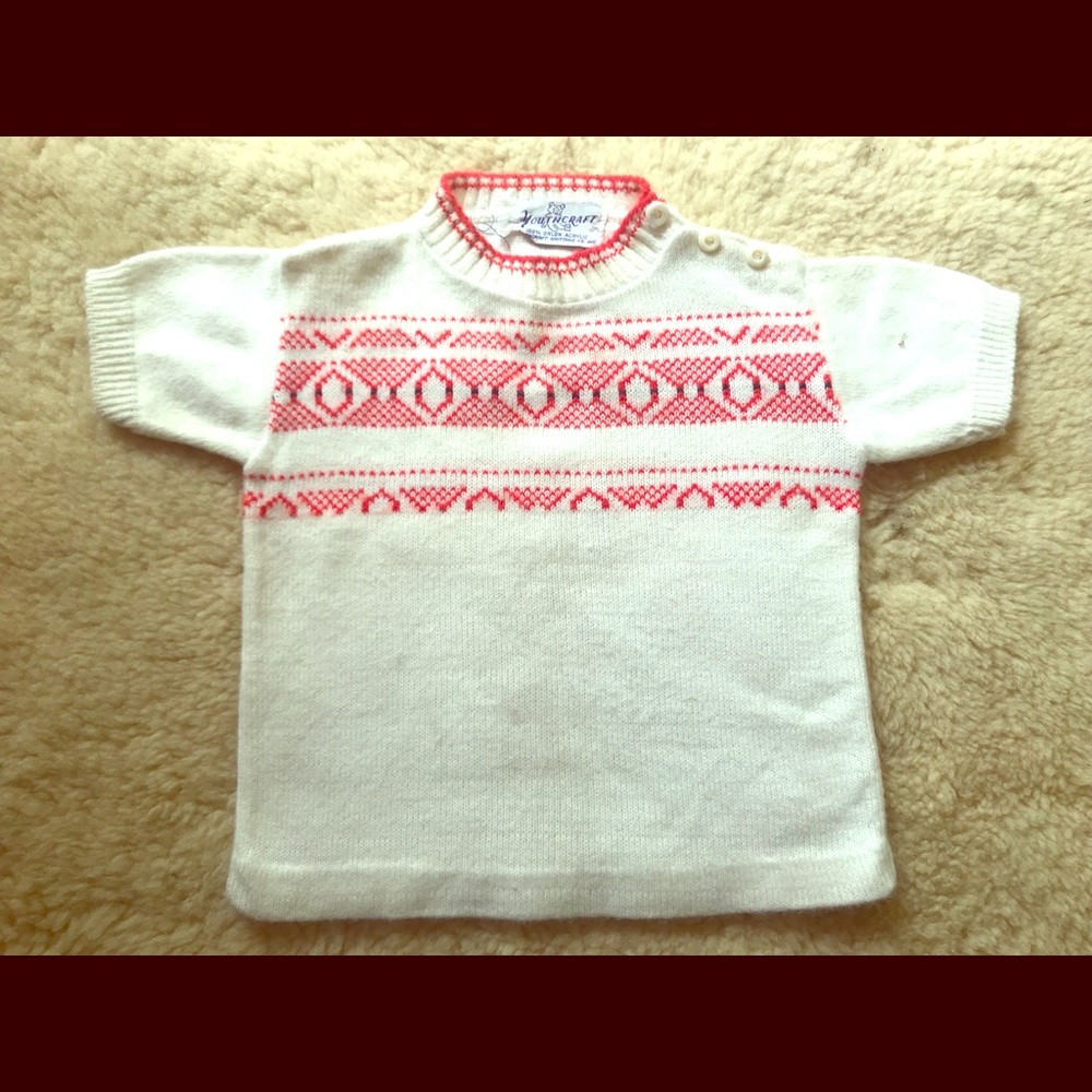 Vintage short sleeves sweater
